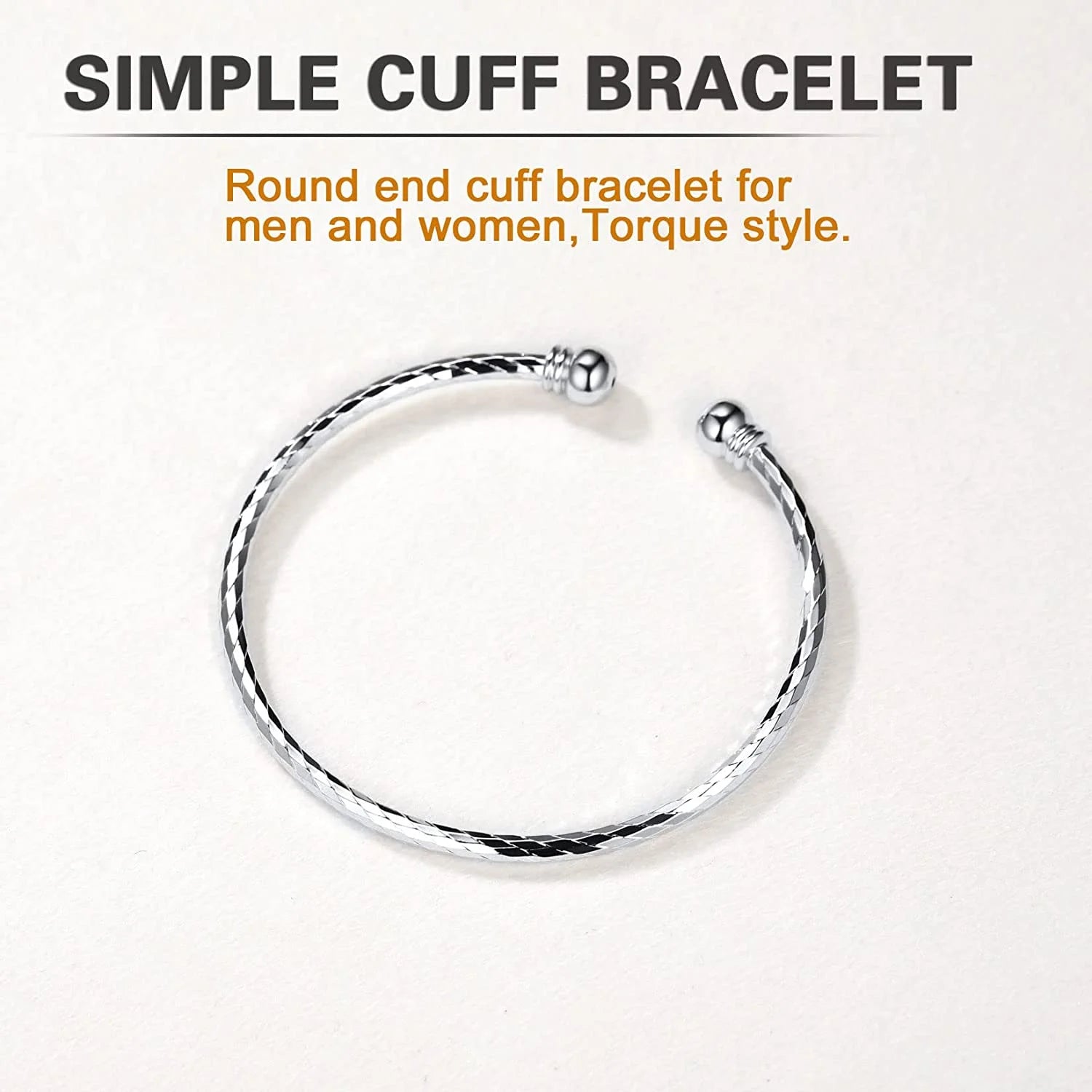 Women Twisted Silver Cuff Bangle Open Bracelet Fashion Bangle Adjustable Girls Hand Braclet Solid Jewelry Birthday Gift