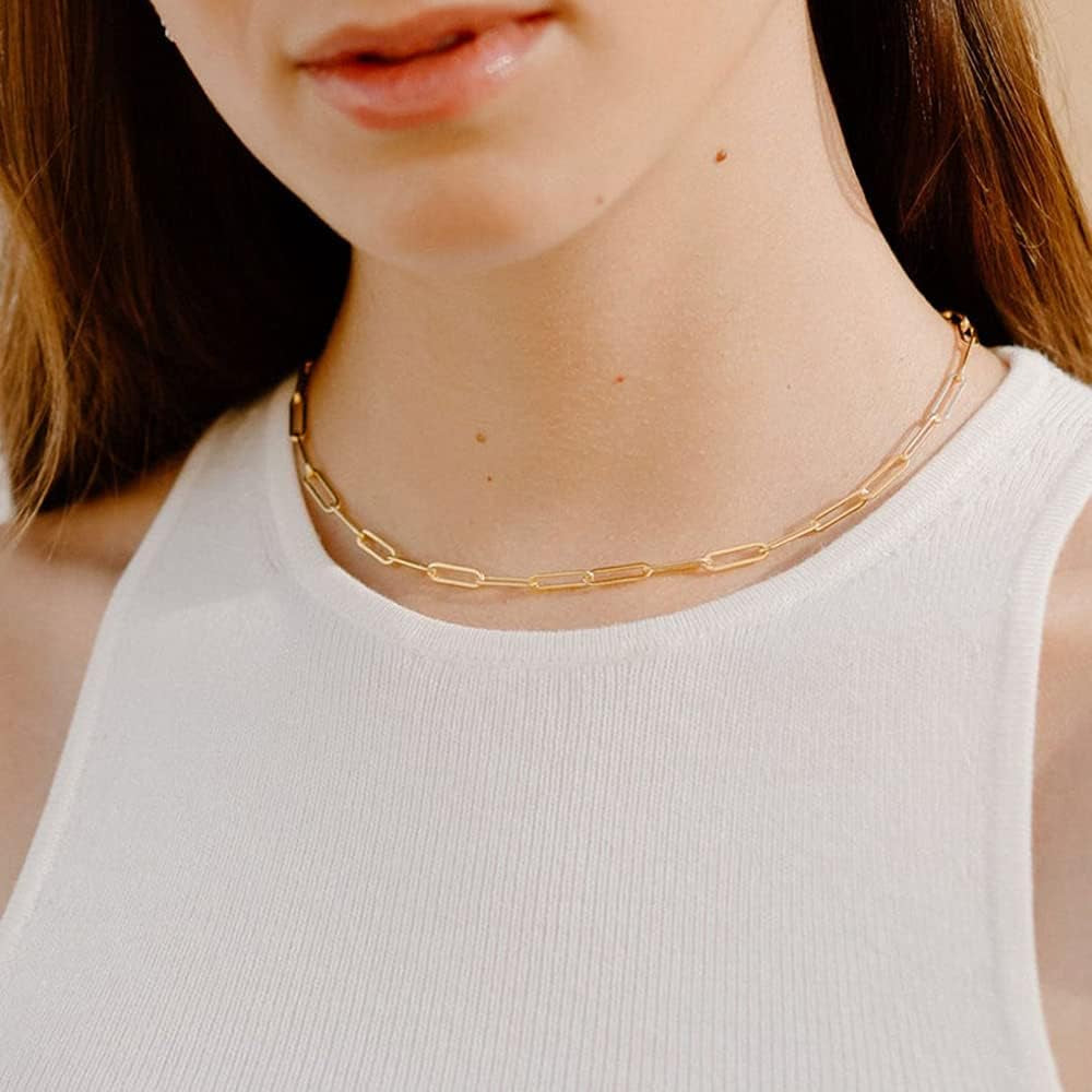 Layered Gold Necklace for Women - 14K Gold Plated Initial Necklaces for Women Dainty Coin Letter Necklace Layered Necklace Set Gold Jewelry for Women Gifts